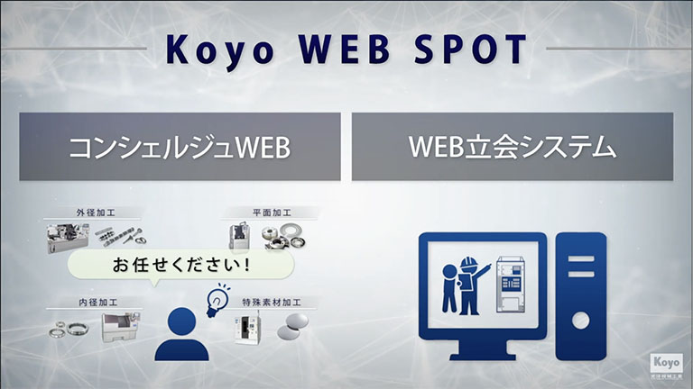 光洋機械工業 web立ち合いシステム